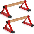 Wood push up bars Parallettes - Solid Wood Pushup Stands