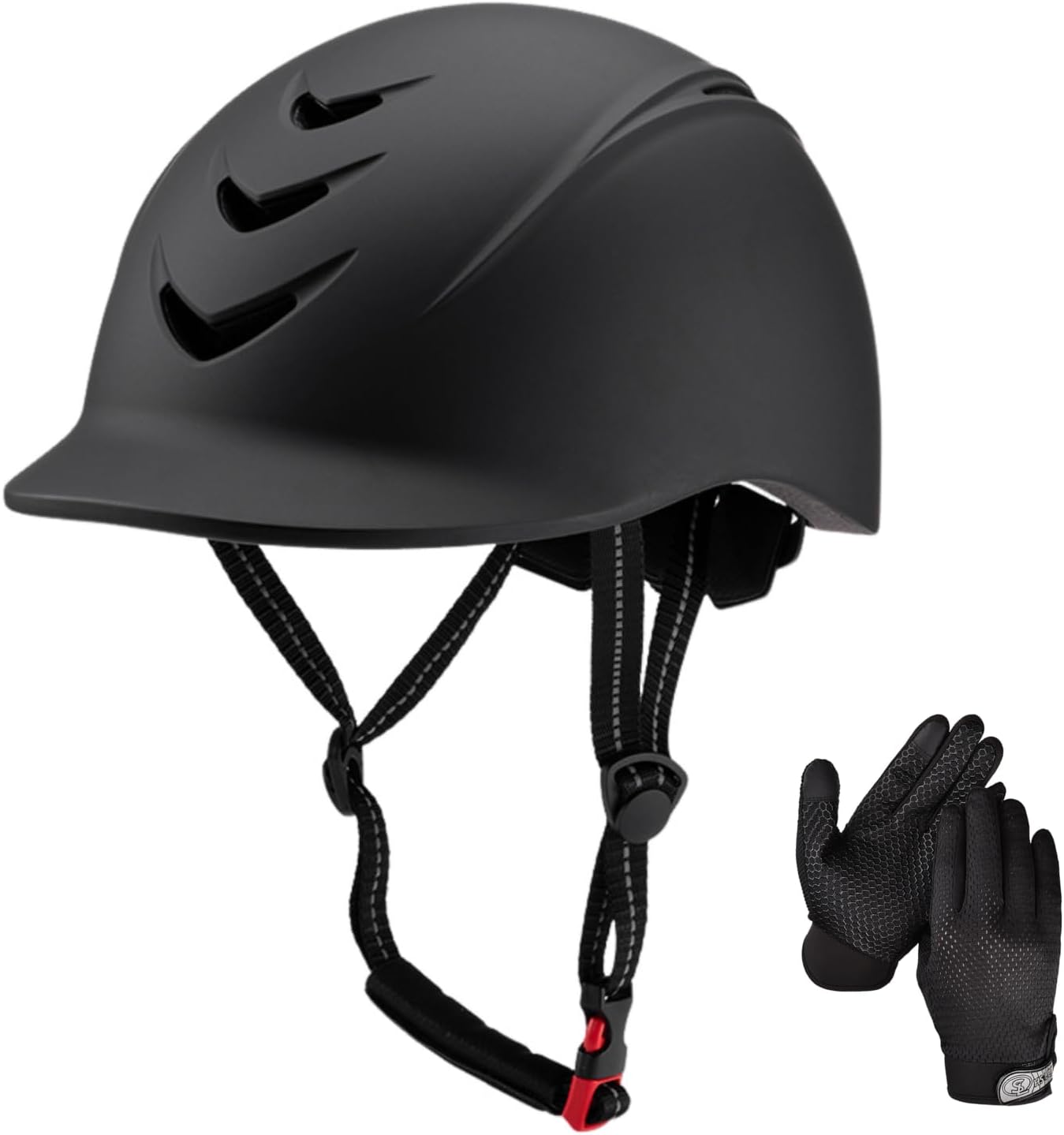 Equestrian Set - Helmet and Gloves for Safe Horseback Riding