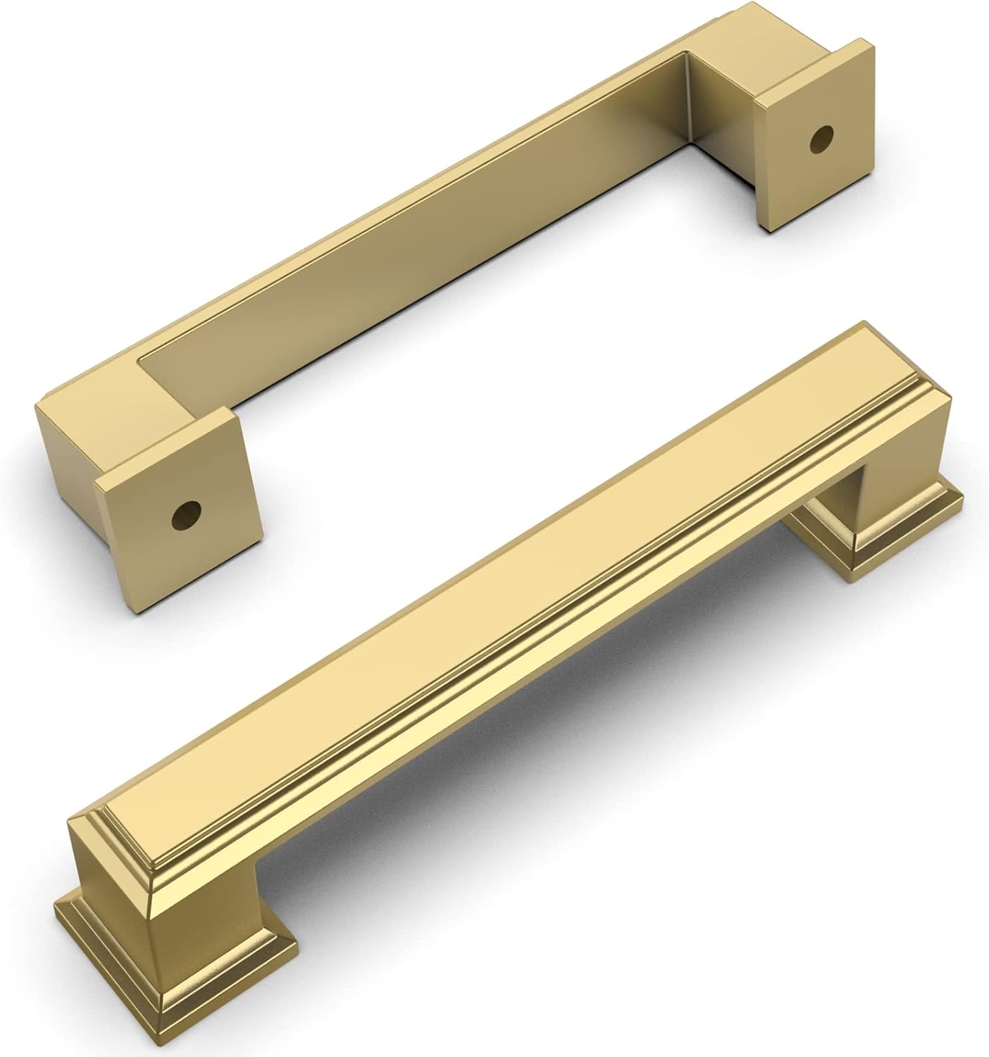 Brushed Gold Cabinet Pulls for Kitchen and Bathroom Drawers