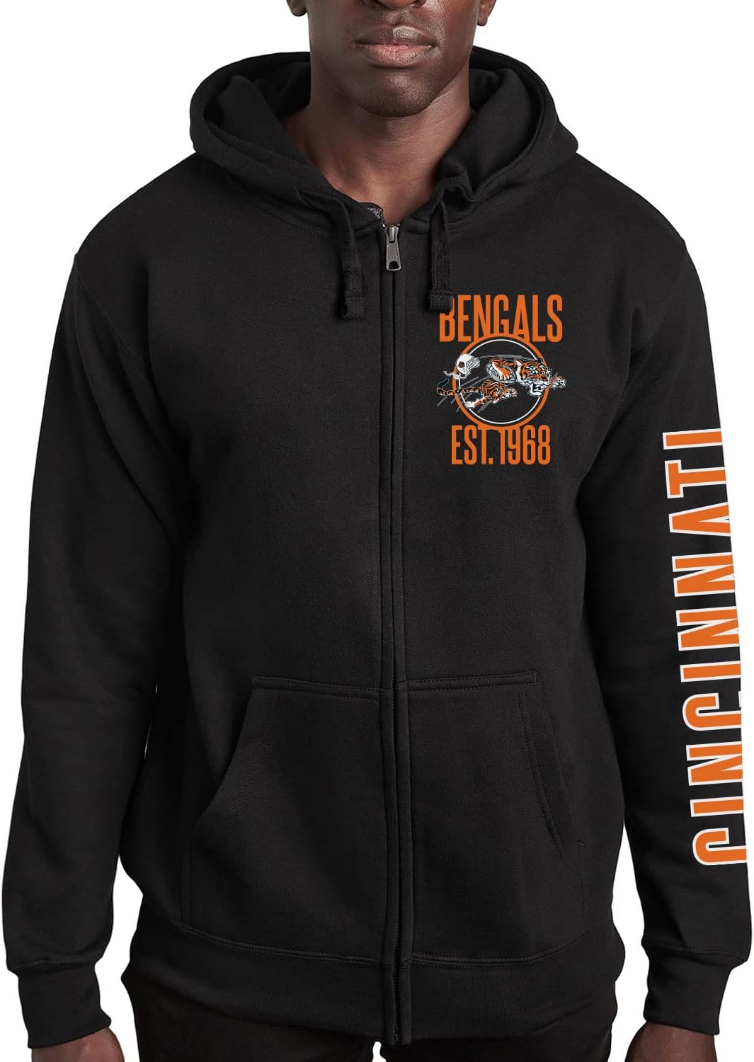 Cincinnati Bengals MVP Zip Hoodie - Unisex Adult Sweatshirt