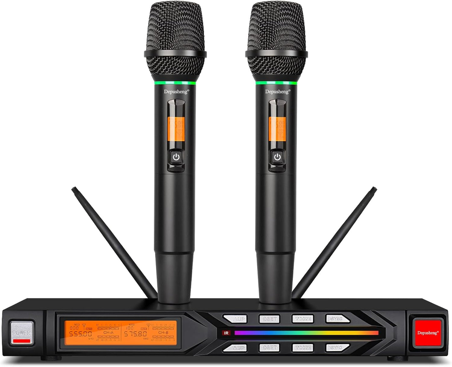 Depusheng R7 Wireless Microphone Set for Karaoke and Concerts
