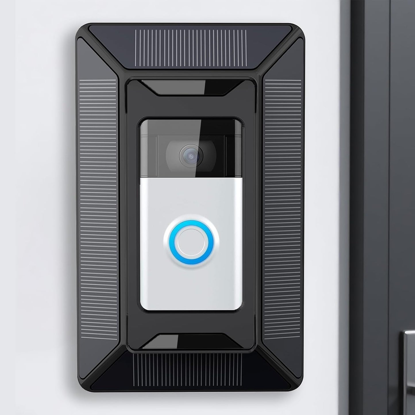 Solar Charger for Ring Doorbell with Adjustable Mount Stand