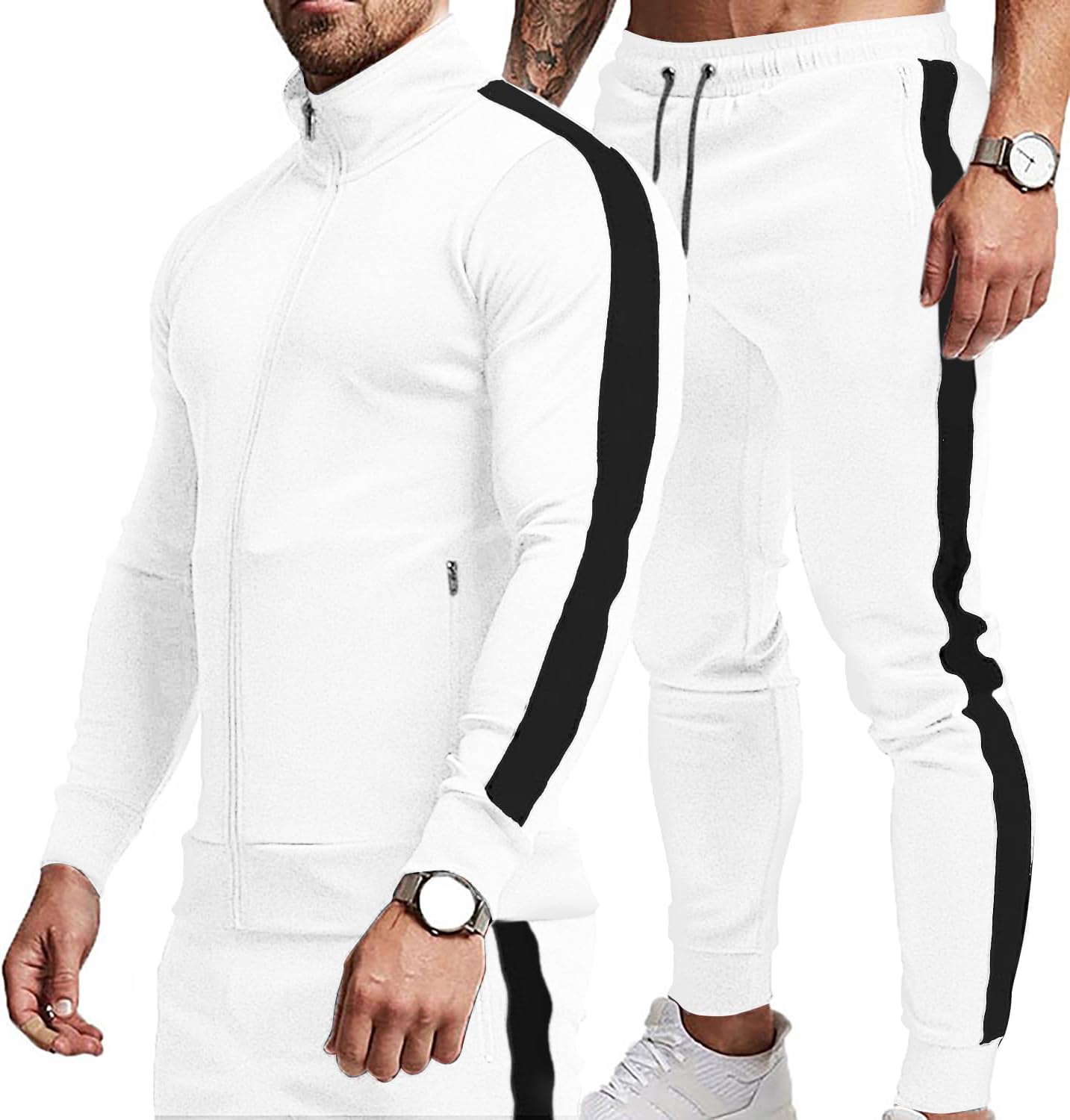 TEZO Men's Casual Active Tracksuits for Sports and Jogging