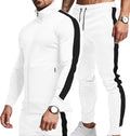 Men's Full Zip Active Tracksuit Set - Slim Fit 2-Piece