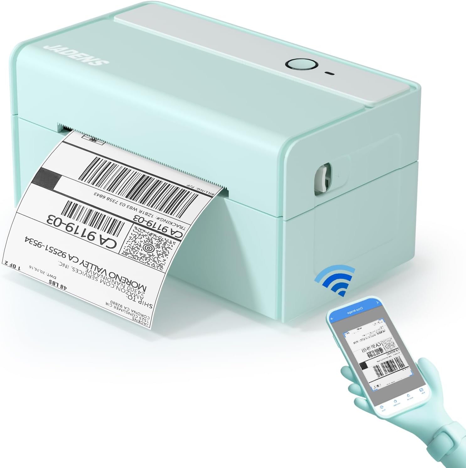 JADENS Wireless Shipping Label Printer - Boost Small Business Efficiency!