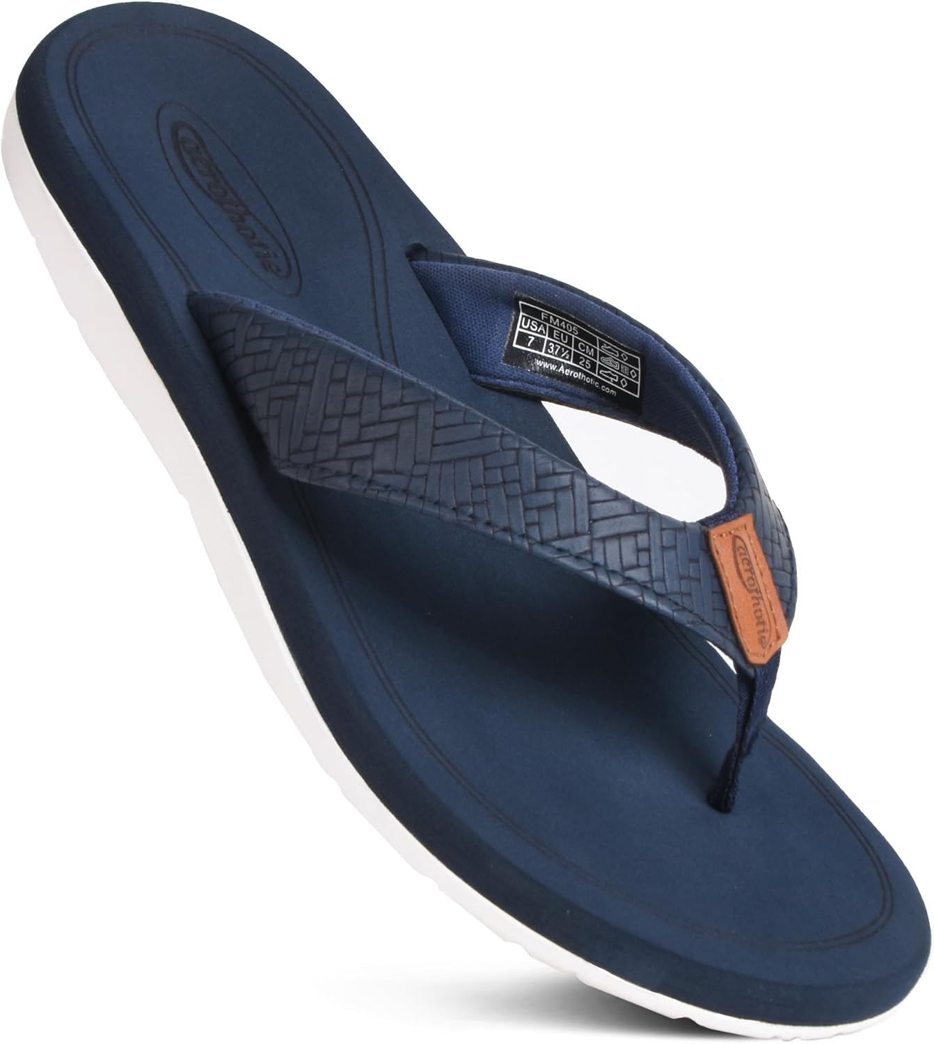 AEROTHOTIC Womens Flip Flops with Arch Support for Comfort