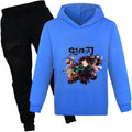 D.O.T Kids Anime Slayer Tracksuit Hoodie and Joggers Set - Comfortable