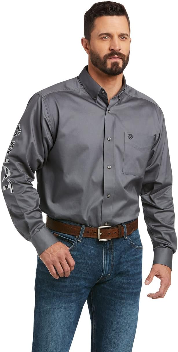 Ariat Men's Big and Tall Team Logo Long Sleeve Twill Shirt Review