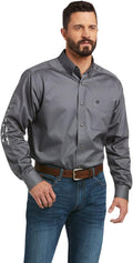 Ariat Men's Big and Tall Team Logo Long Sleeve Twill Shirt - Classic