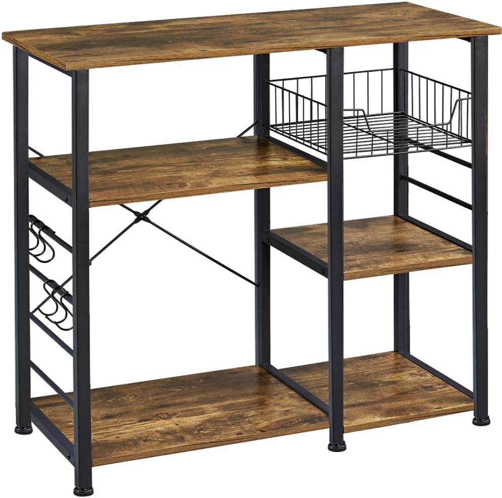 Yaheetech Rustic Brown Baker's Rack - Organize Your Kitchen!