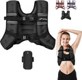 Weighted Vest 5lb-30lb for Men Women - Reflective Rucking & Running