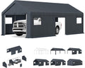 Heavy Duty Storage Shed Portable Car Canopy 13x24 ft - Outdoor Garage