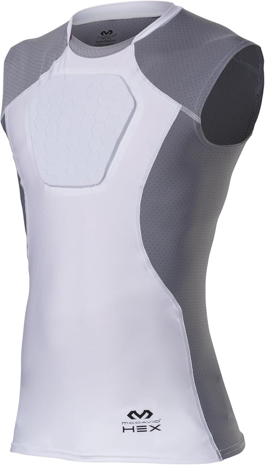 McDavid Youth Chest Protector Compression Shirt with HEX Padding