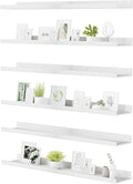 Floating Shelves for Wall 47.3 in 6-Pack - Long Picture Ledge Shelves