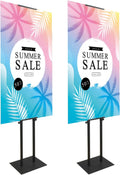 Poster Board Stand for Display - Heavy Duty Double-Sided Floor Sign