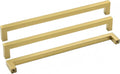 Gold Cabinet Hardware 50 Pack Brushed Brass Pulls - Modern 11-1/3in