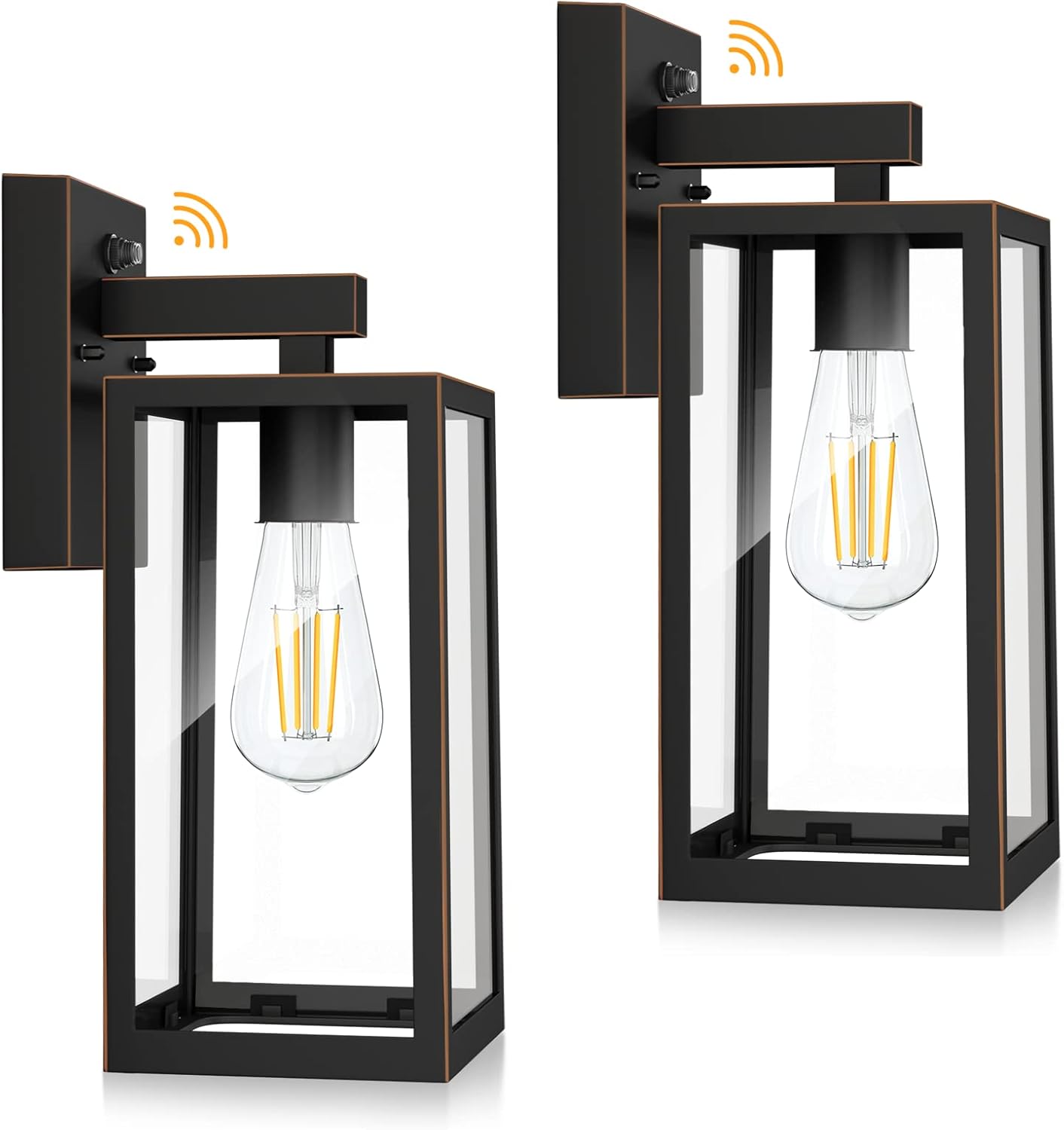 Dusk to Dawn Outdoor Wall Lantern with E26 Base Socket