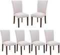 COLAMY Upholstered Fabric Dining Chairs Set of 6 for Home