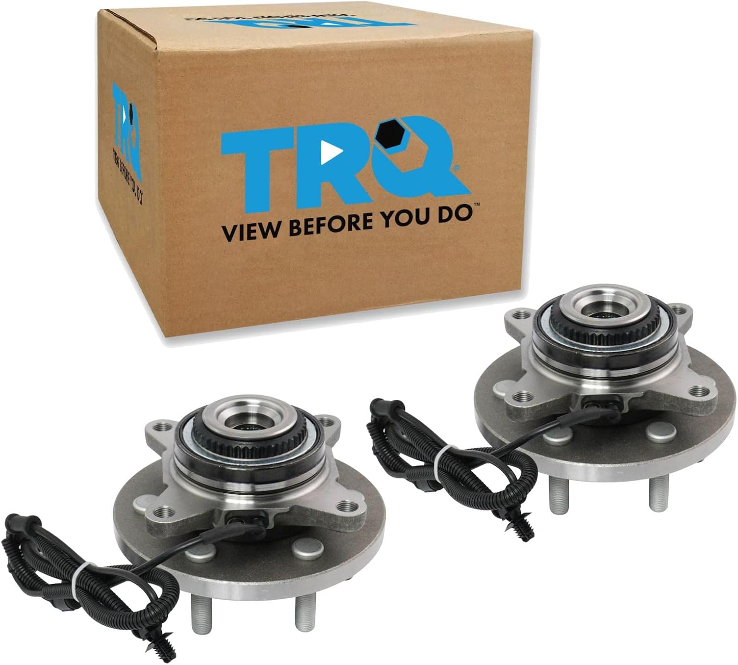 TRQ Front Wheel Bearing & Hub Assembly Set for Ford F-150
