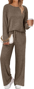 LILLUSORY Womens Lounge Sets: Cozy 2 Piece Pajamas for Fall