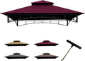 Coastshade Replacement Gill Gazebo BBQ Canopy Top - Burgundy Fit