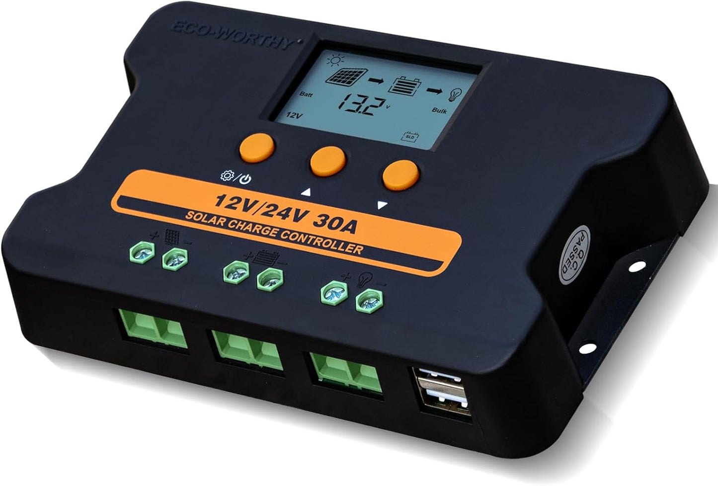 ECO-WORTHY Solar Charge Controller 30A for RV Solar Systems