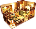 Lannso DIY Dollhouse Miniature Kit with Music Box - Dust Cover