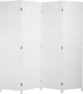 Room Divider Screen - Wood Mesh Woven Design for Home Office