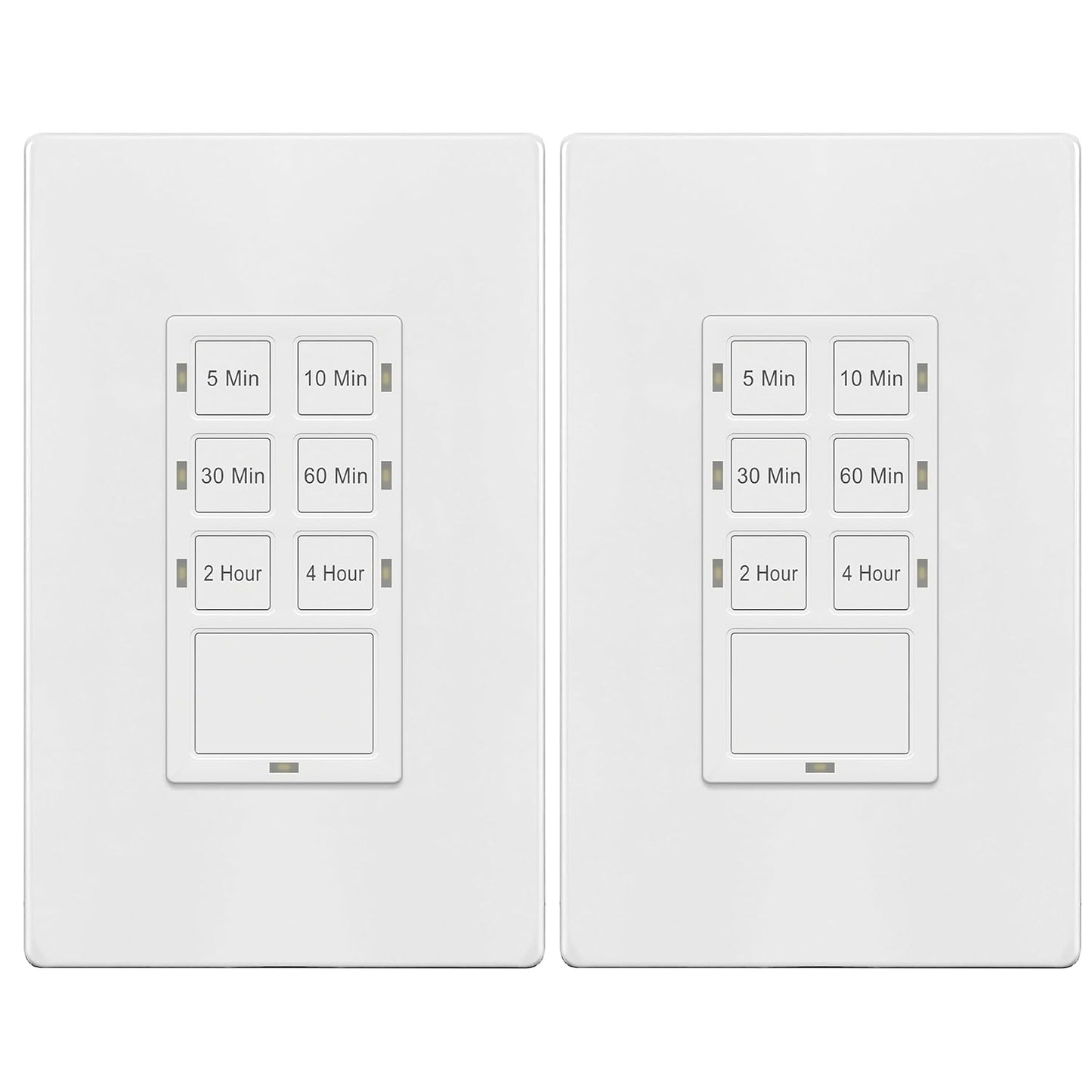 TG 4 Hour Countdown Timer Switch for Lights and Fans, 2 Pack
