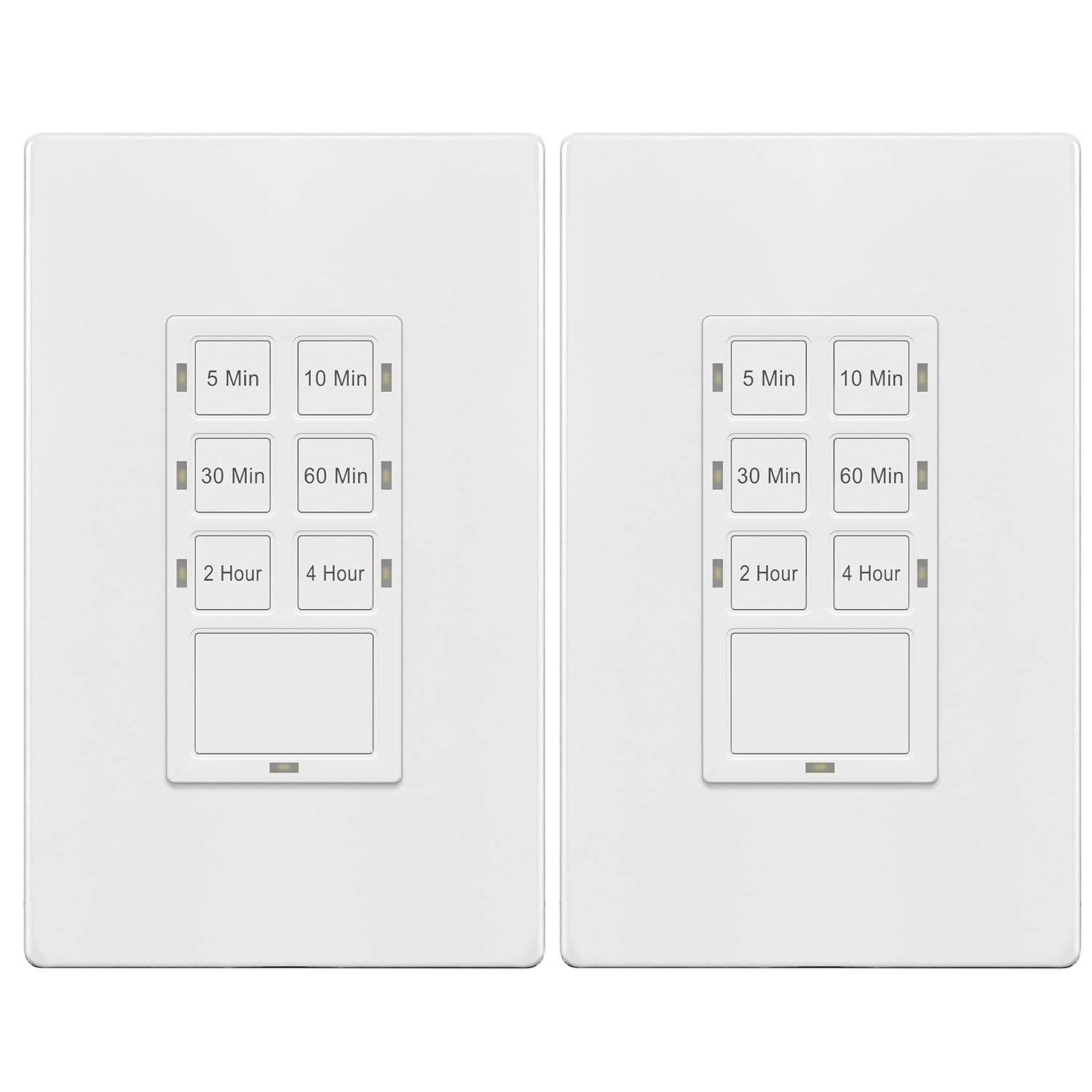 TG 4 Hour Countdown Timer Switch for Lights and Fans, 2 Pack