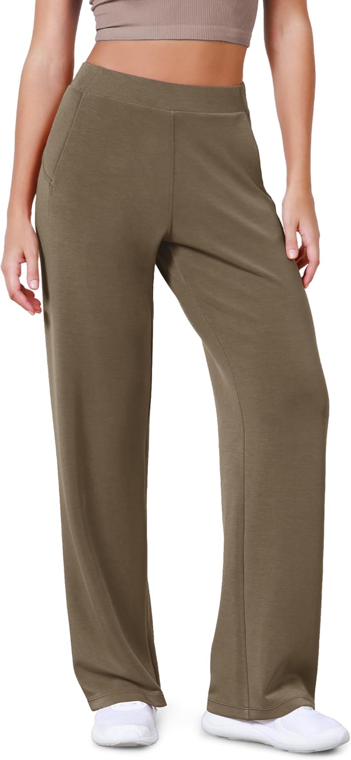 ODODOS Women's Modal Soft Wide Leg Pants for Casual Comfort