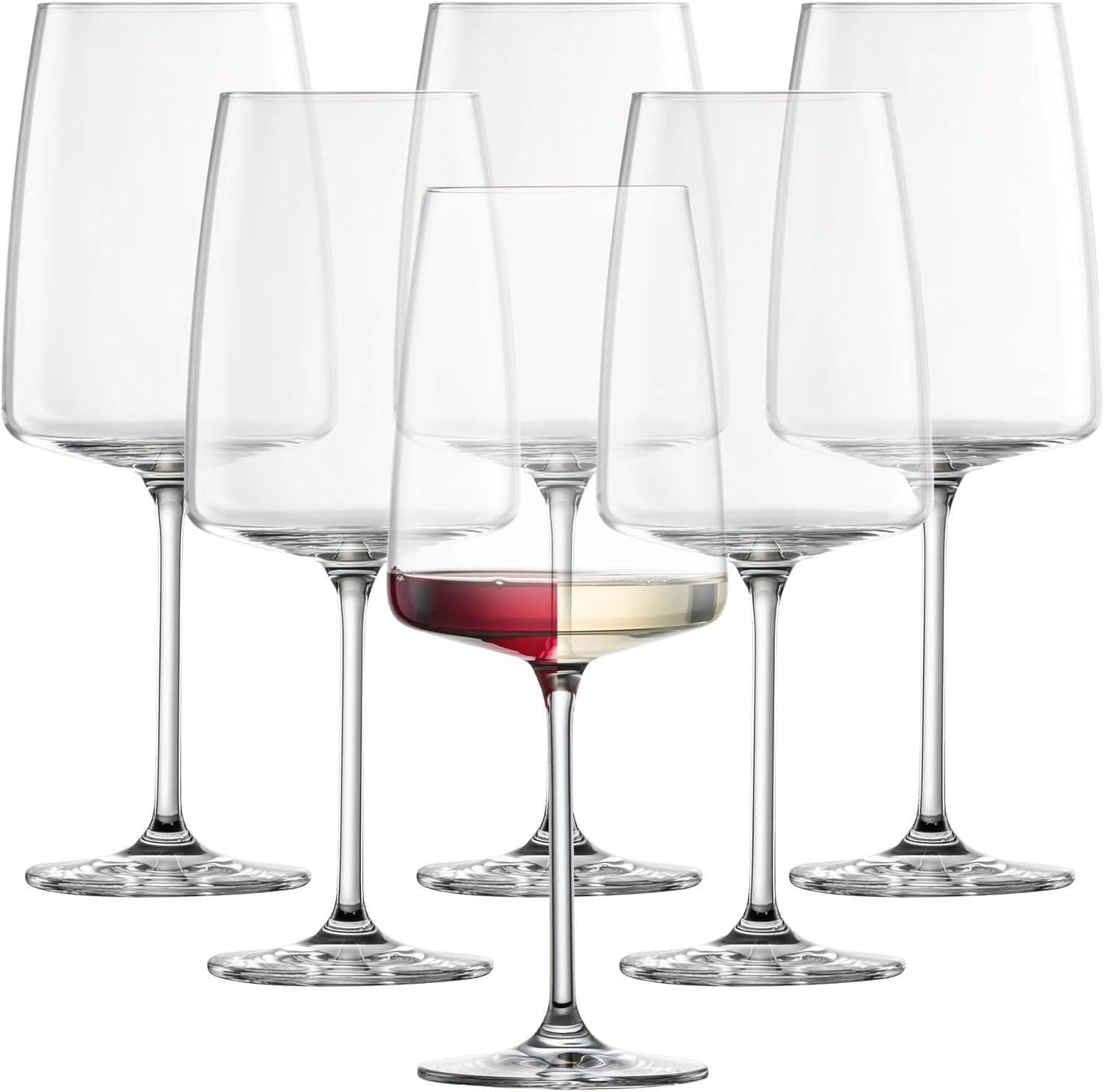 ZWIESEL GLAS Sensa Bordeaux Red Wine Glass Set of 6 - Modern Design