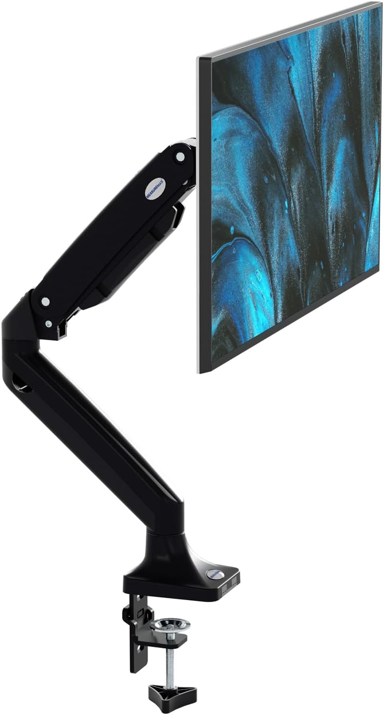 Premium Gas Spring Monitor Desk Mount for Ergonomic Setup