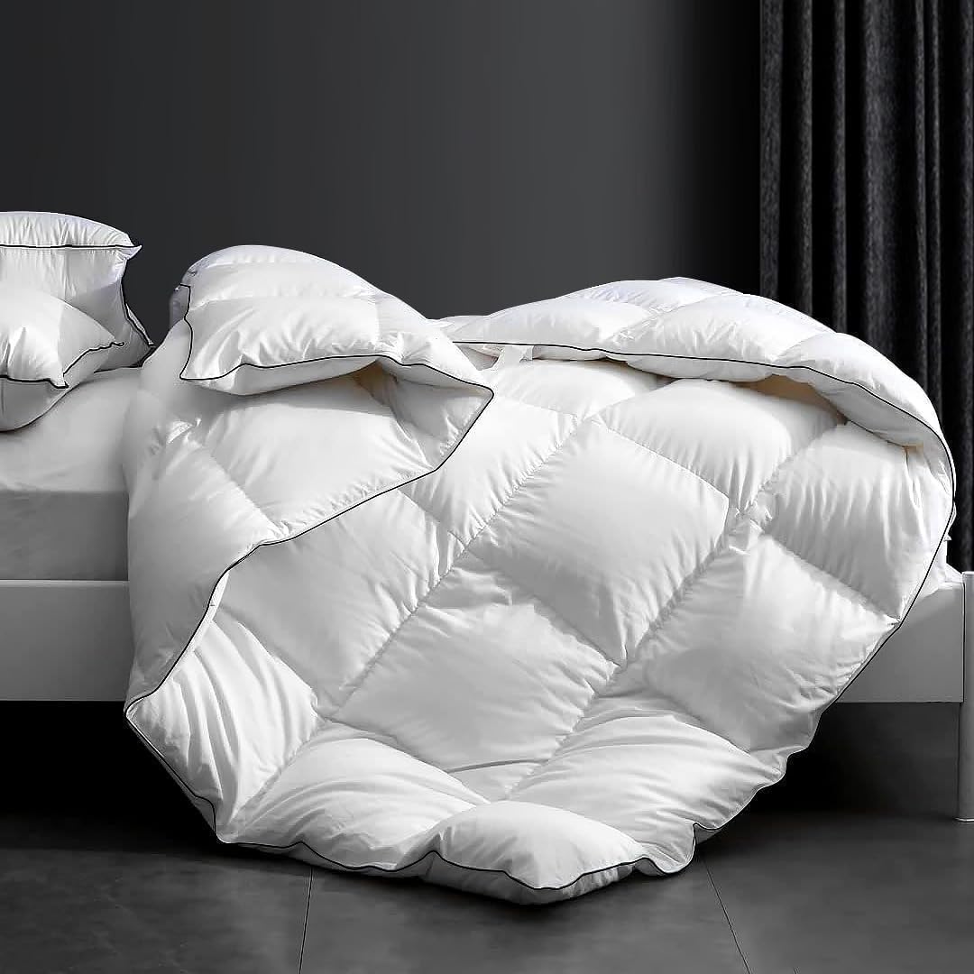 Luxury Down Feather Comforter Queen Size for Ultimate Comfort