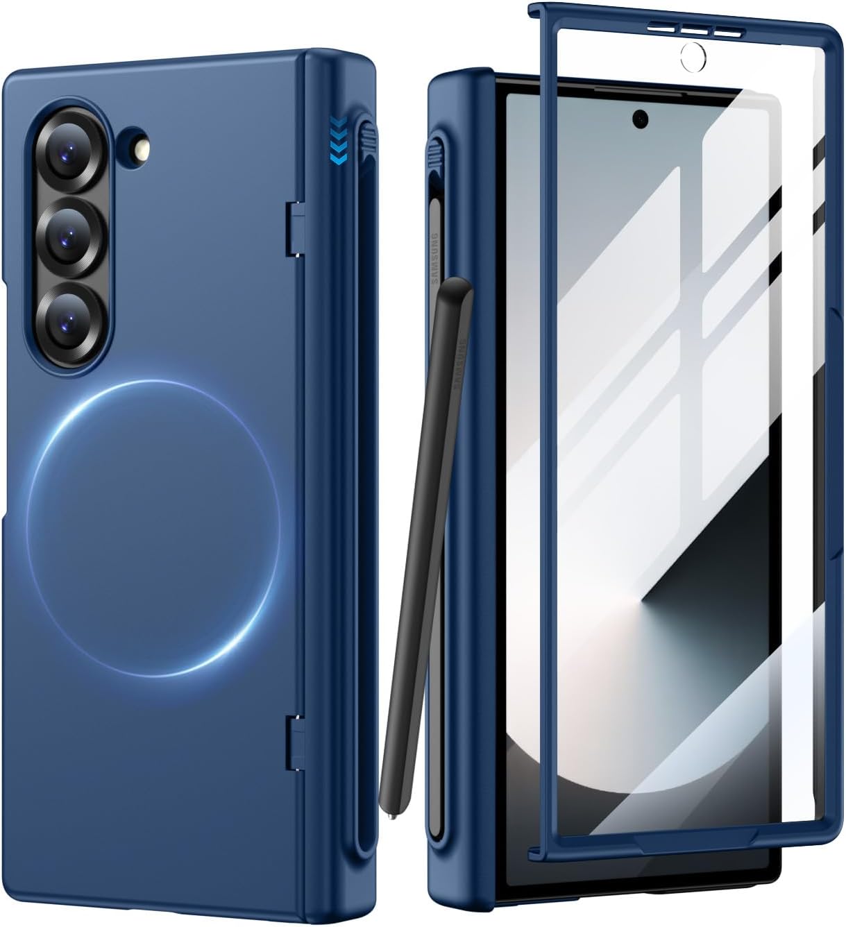 Samsung Galaxy Z Fold 6 Case with S Pen Holder and Protection