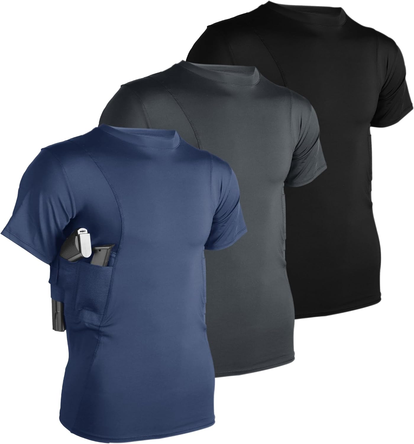 Lilcreek Scoop Neck Conceal Carry Shirts for Men: Comfort & Security