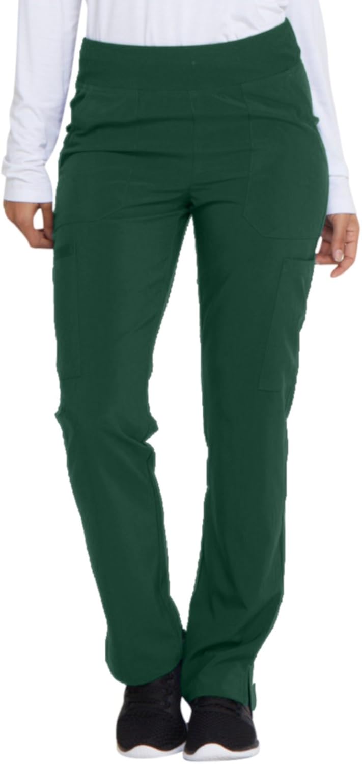Yoga-Inspired Pull-On Scrubs for Women with Four-Way Stretch
