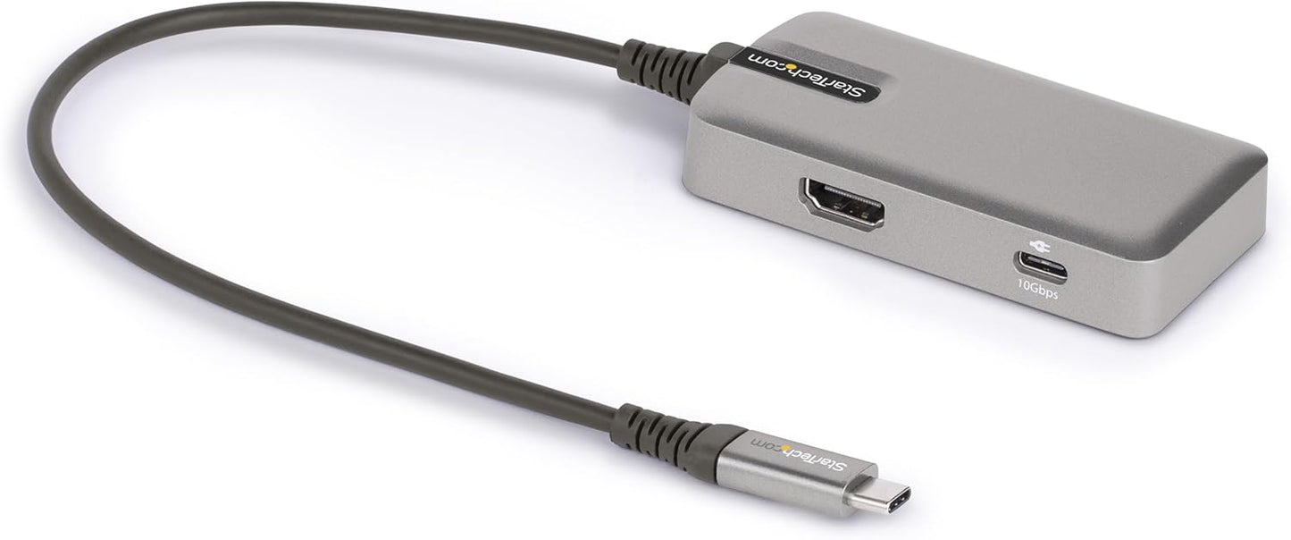 4-in-1 USB C Hub with Extra Long Cable for 4K 60Hz HDMI