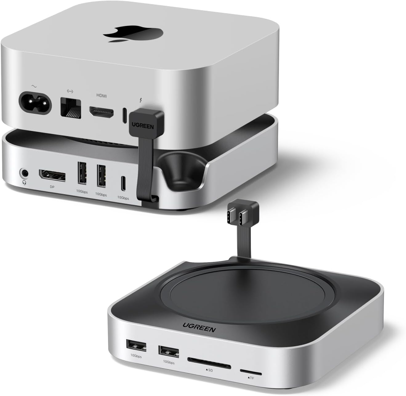 UGREEN Mac Mini M4 Dock and Stand with 8TB SSD Enclosure