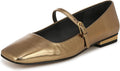 Mary Jane Flats for Women Genova - Faux Patent Square Toe