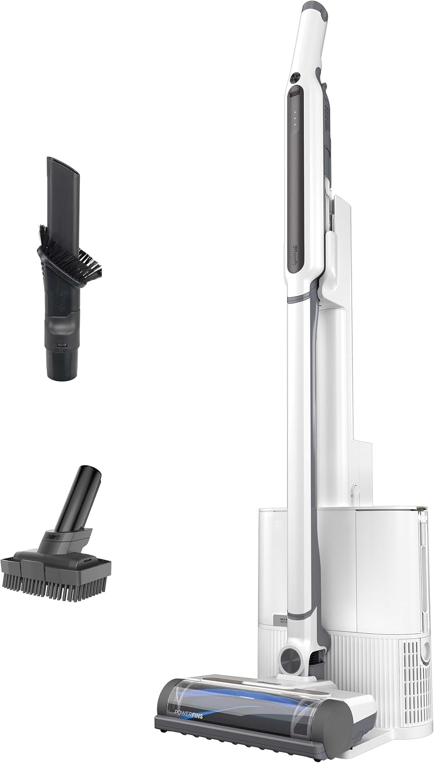 Shark WANDVAC Cordless Vacuum, HEPA Empty Base, PowerFins, Self-Cleaning Brushroll, Pet Tool
