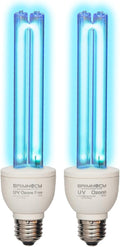 UV-C Light Bulb 25W E26 Two-Pack - Ozone and Ozone-Free