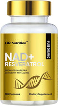 NAD+ Resveratrol Boosting Supplement 120 Capsules - High Dose