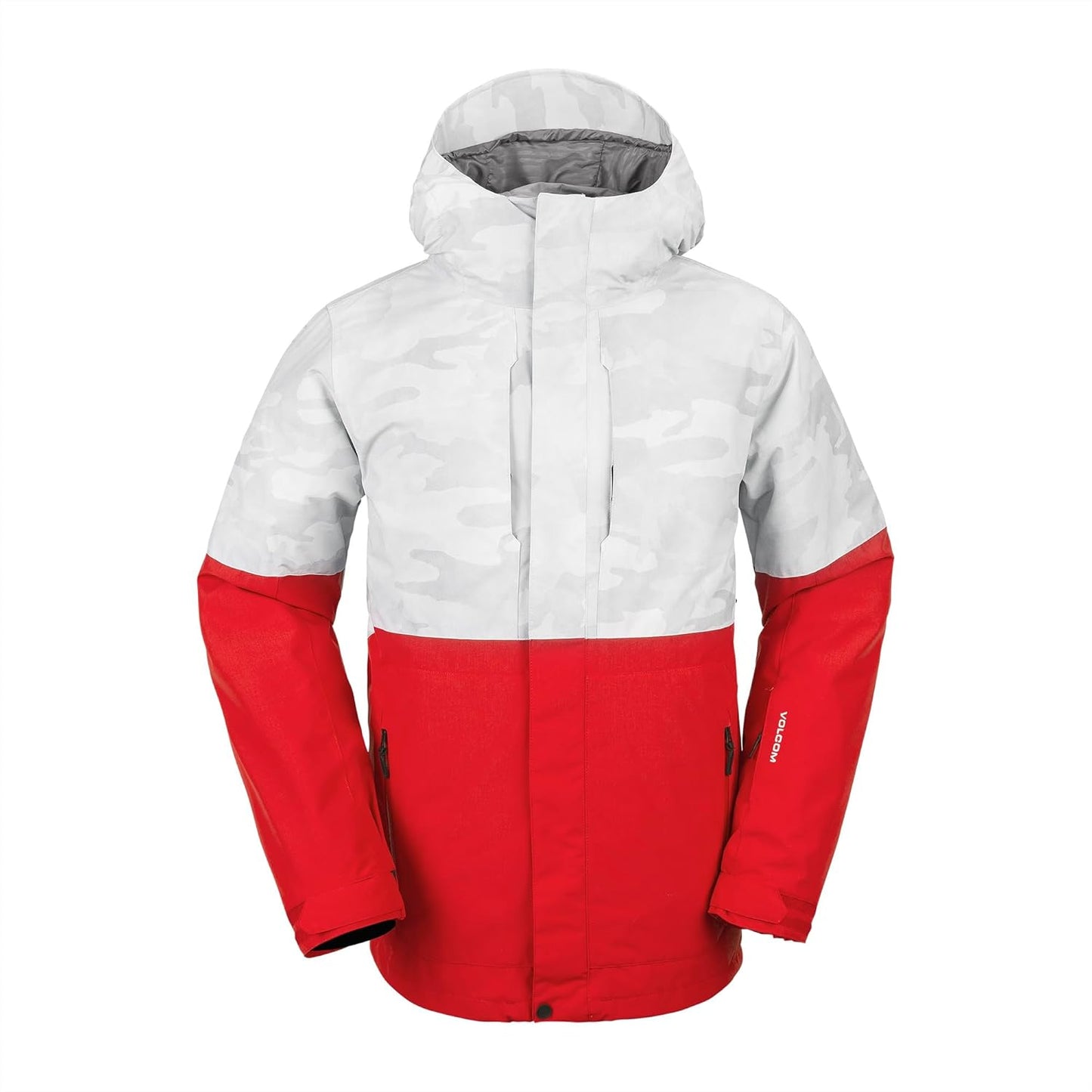 Volcom Men's Snowboard Jacket, White Camo S4