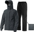 iCreek Rain Suit Waterproof Jacket with Pants - Lightweight Packable 8