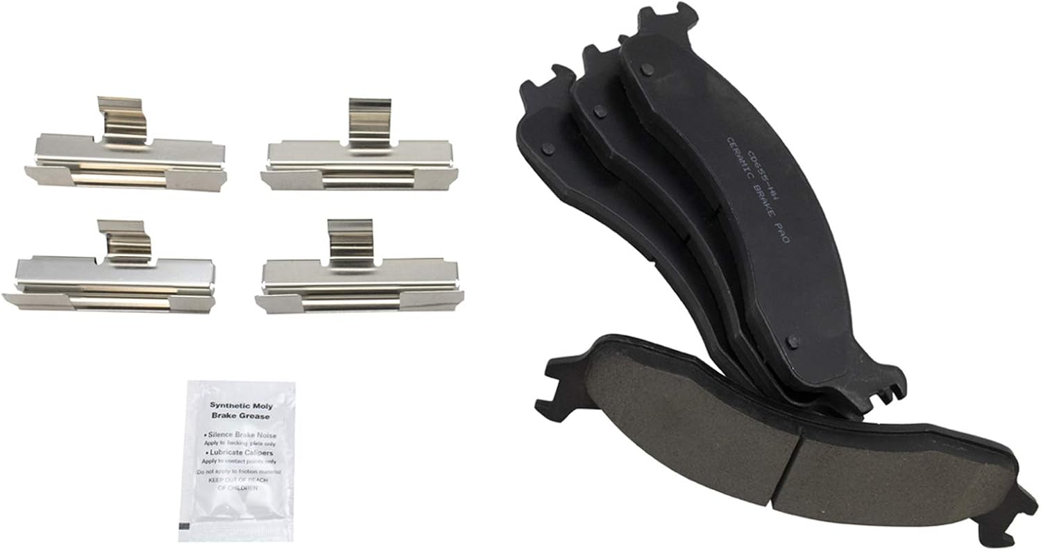 TRQ Front Posi Ceramic Brake Pad Kit for Trucks & Vans