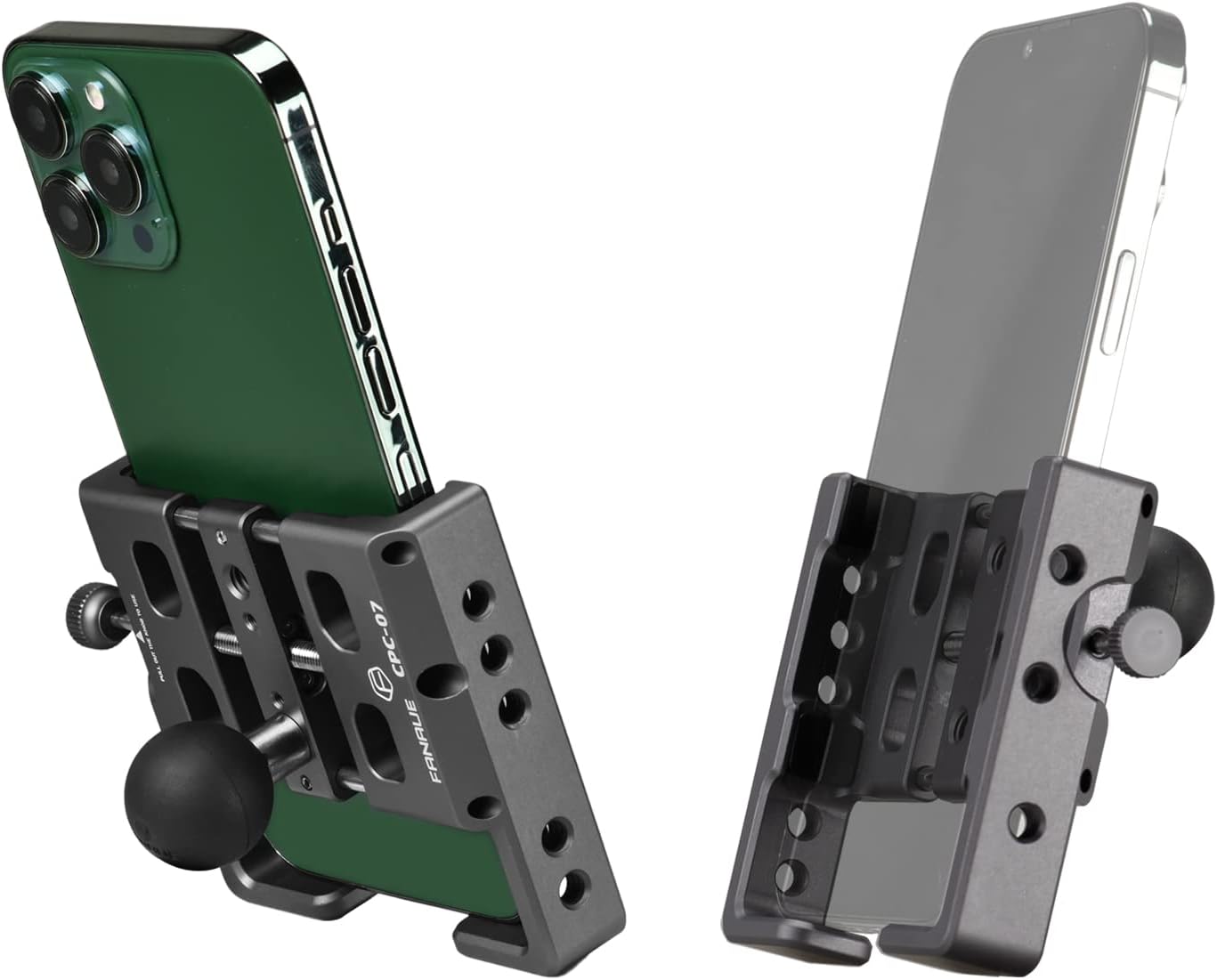 FANAUE Phone Mount Aluminum Alloy for Smartphones with 1ft' Ball