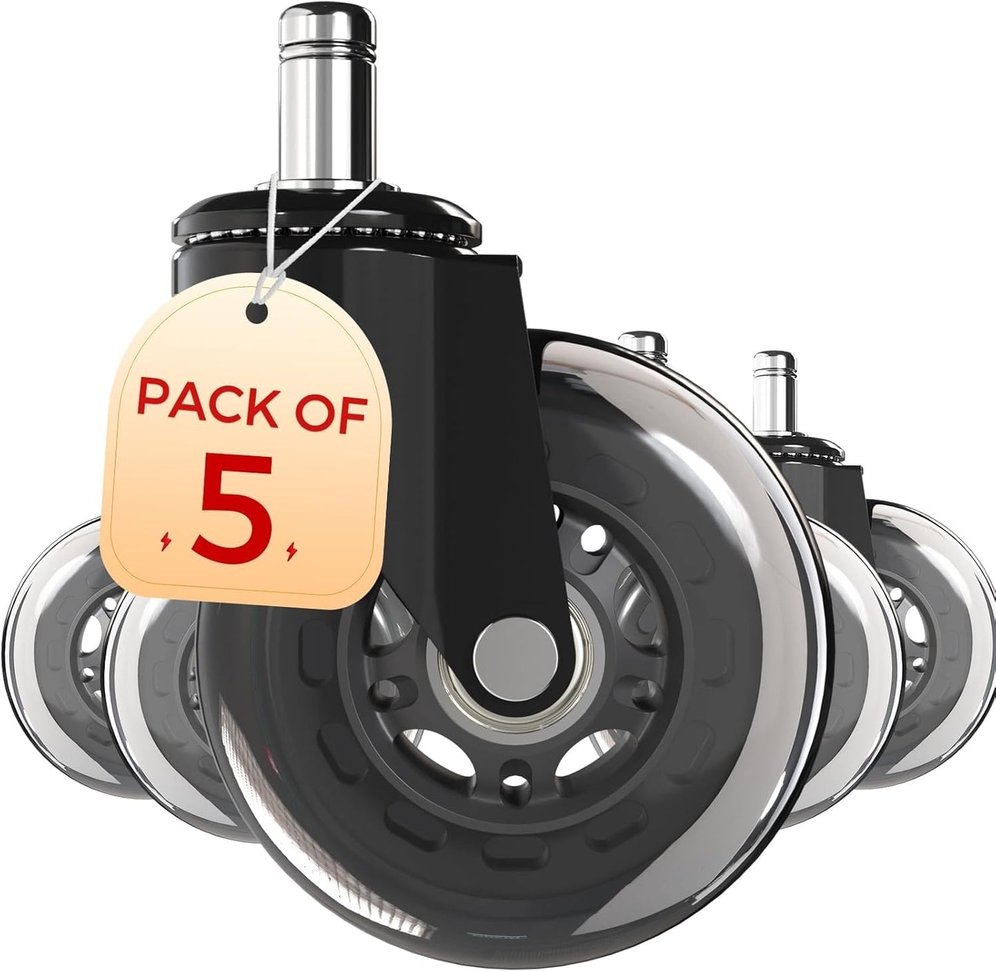 EXRACING Chair Wheels - Smooth & Quiet Rollers