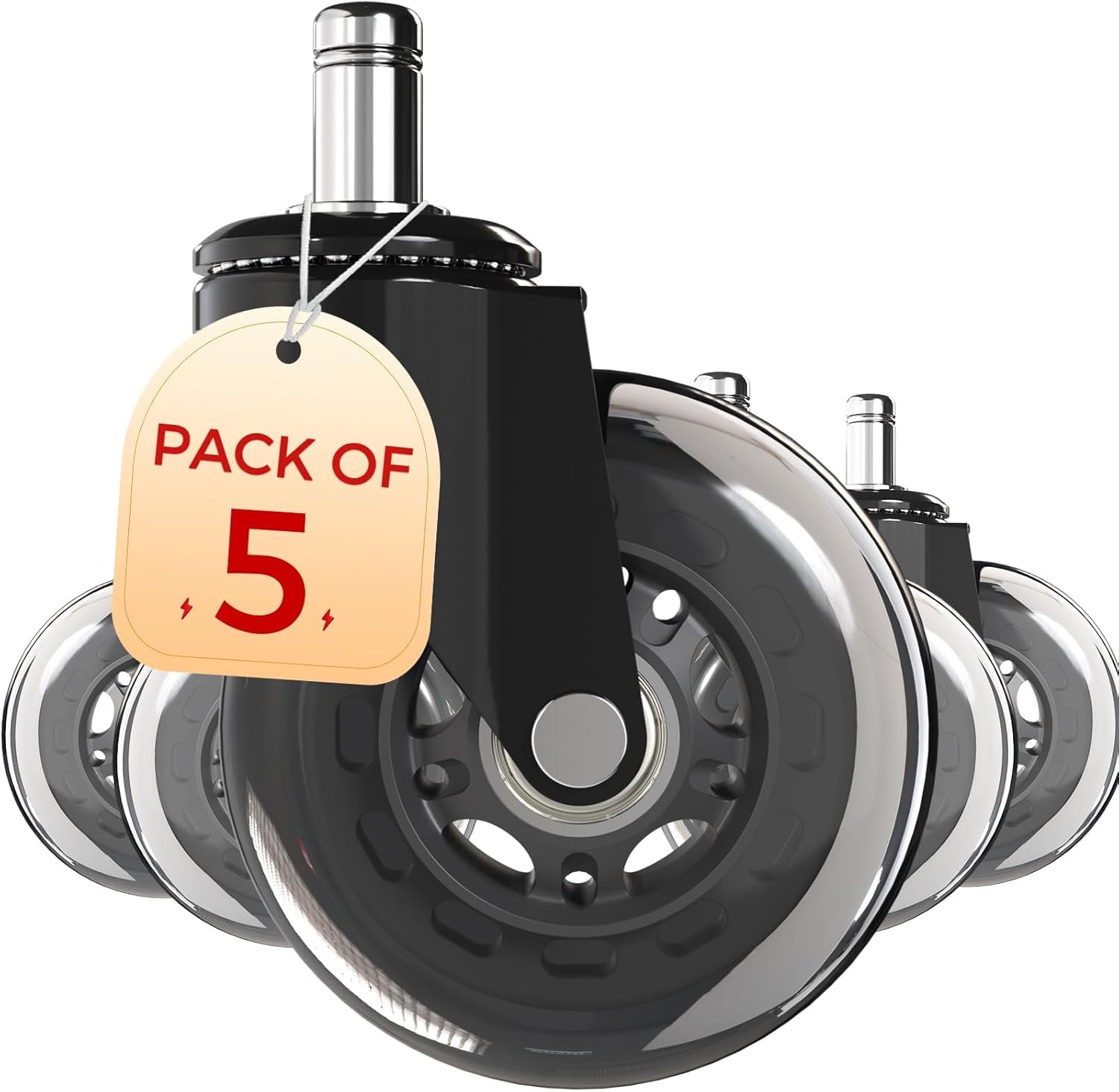 EXRACING Chair Wheels - Smooth & Quiet Rollers