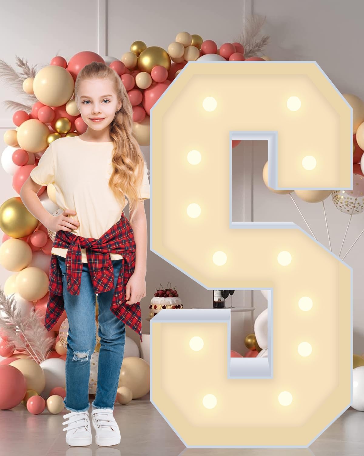 4ft Light Up Marquee Letters S Sign for All Occasions Fun